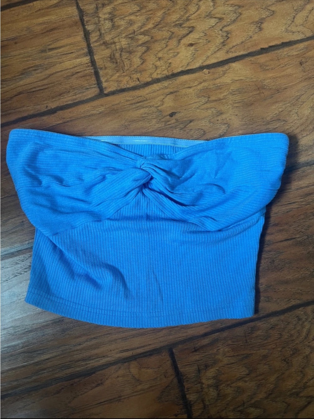 Strapless crop top